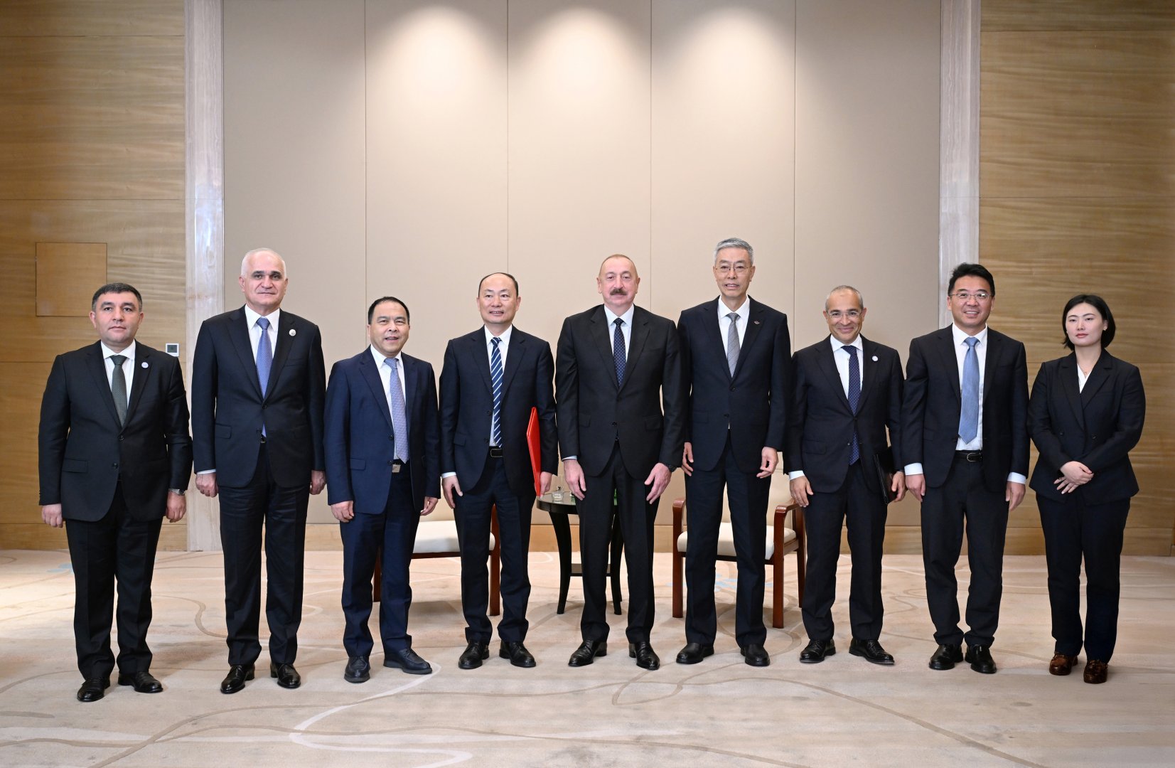 Prezident İlham Əliyev “China National Chemical Engineering” şirkətinin sədri ilə görüşüb (FOTO)