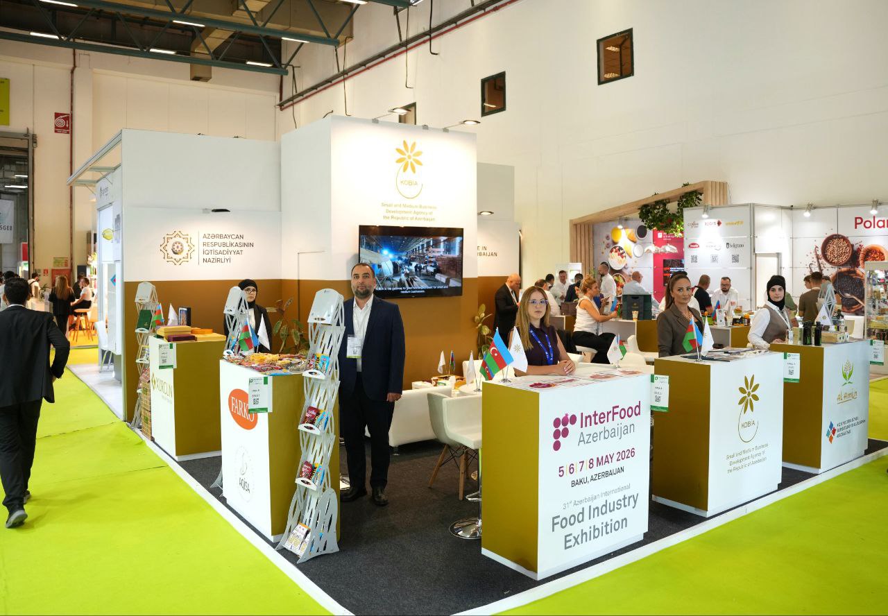 Azərbaycan sahibkarları “WorldFood Istanbul 2025” sərgisində məhsullarını təqdim edirlər (FOTO)