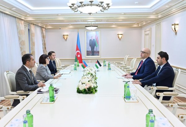 Milli Məclisin sədri Fələstinin Azərbaycandakı səfiri ilə görüşüb (FOTO)