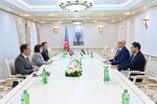 Milli Məclisin sədri Fələstinin Azərbaycandakı səfiri ilə görüşüb (FOTO)