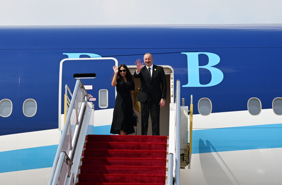 Prezident İlham Əliyevin Çinə işgüzar səfəri başa çatıb (FOTO)