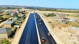 Pirşağı–Novxanı–Xırdalan–M4 avtomobil yolunun tikintisi davam edir (FOTO/VİDEO)
