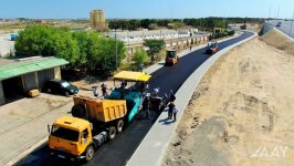 Pirşağı–Novxanı–Xırdalan–M4 avtomobil yolunun tikintisi davam edir (FOTO/VİDEO)