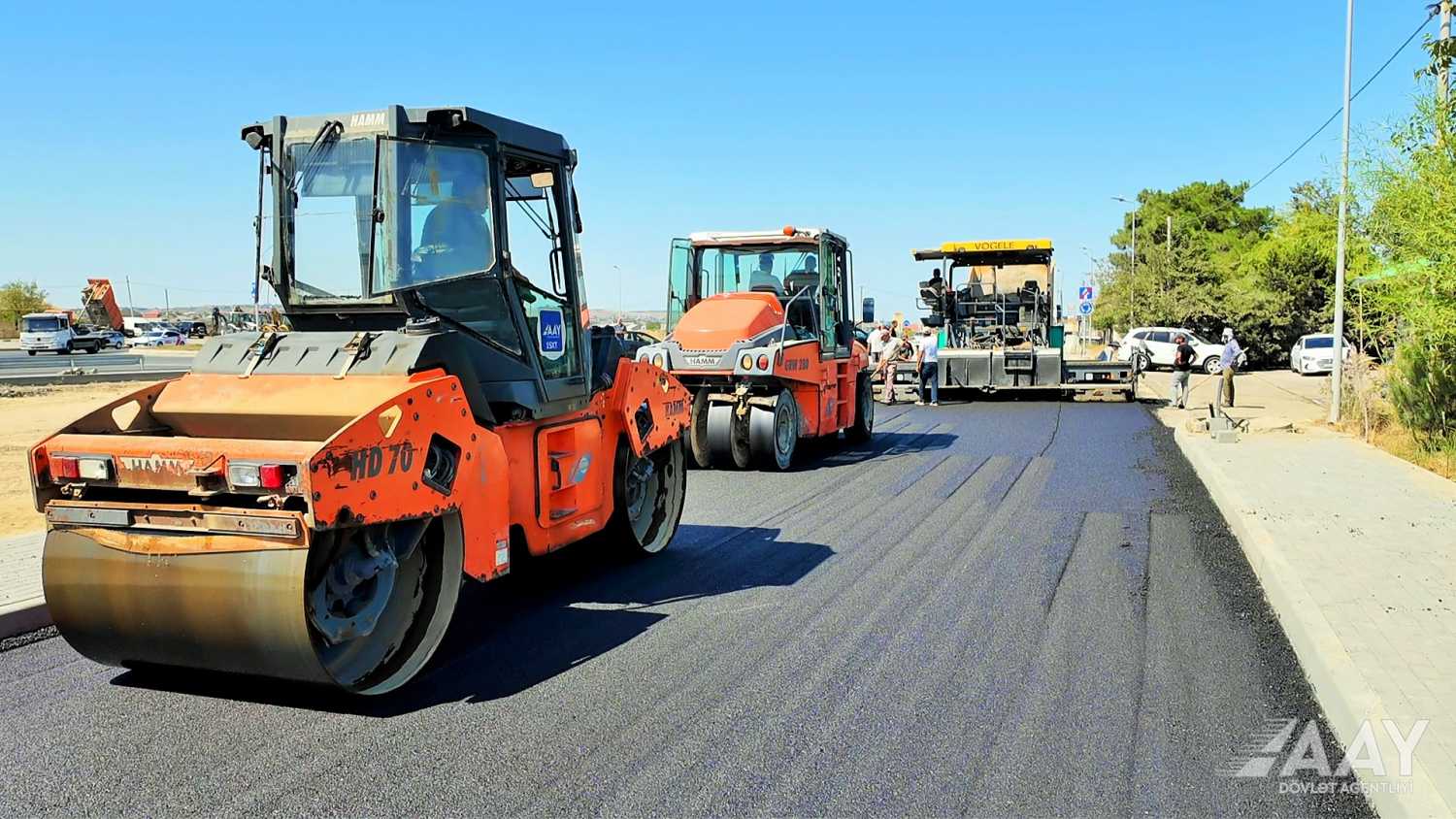 Pirşağı–Novxanı–Xırdalan–M4 avtomobil yolunun tikintisi davam edir (FOTO/VİDEO)