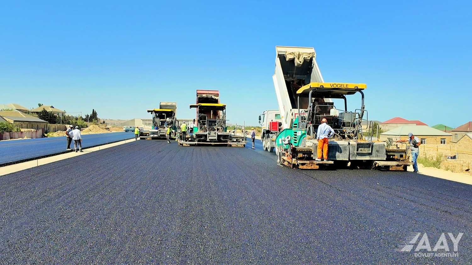 Pirşağı–Novxanı–Xırdalan–M4 avtomobil yolunun tikintisi davam edir (FOTO/VİDEO)