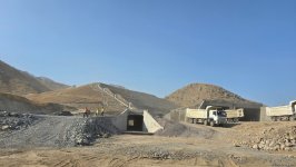 Horadiz-Ağbənd dəmir yolunun tikintisi üzrə işlər davam etdirilir (FOTOREPORTAJ)
