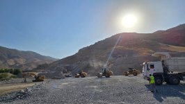 Horadiz-Ağbənd dəmir yolunun tikintisi üzrə işlər davam etdirilir (FOTOREPORTAJ)
