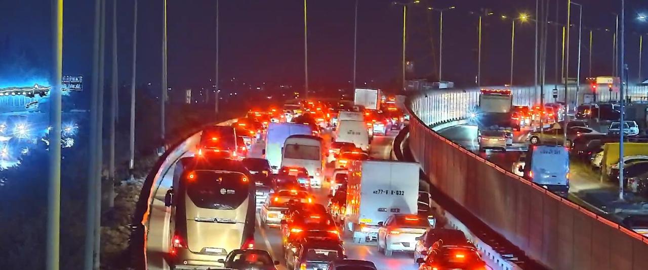 Bakı Kənar Dairəvi yolda qəza (FOTO/VİDEO) (YENİLƏNİB)
