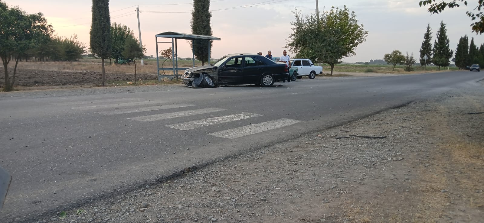 Ağcabədidə ağır yol qəzası baş verib (FOTO)