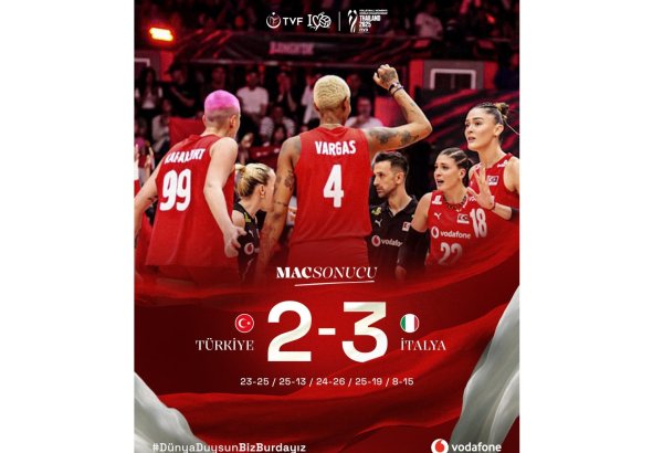Türkiyənin voleybol millisi dünya çempionatında gümüş medal qazanıb