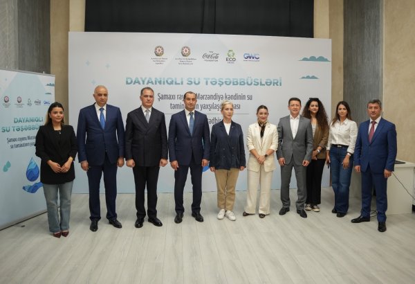 "Coca-Cola" Fondunun dəstəyi ilə Mərzəndiyə kəndinə su çəkilib (FOTO)