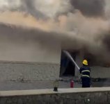 Bakıda istirahət mərkəzində yanğın olub (FOTO)