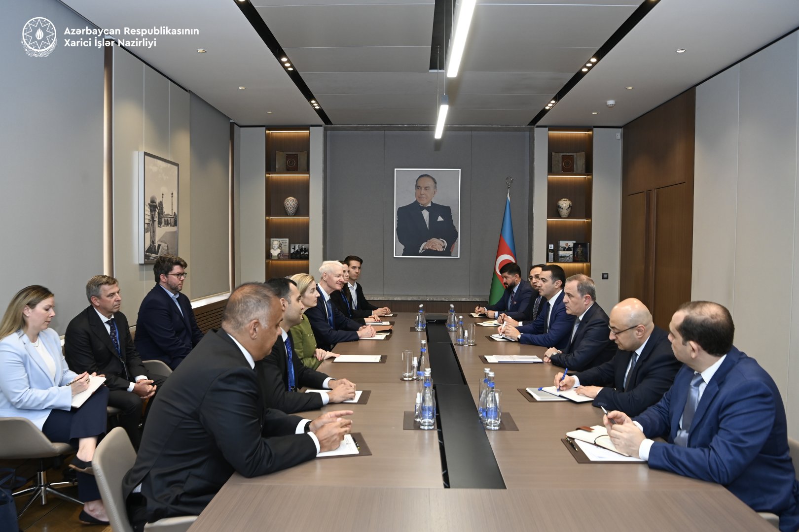 Ceyhun Bayramov ABŞ-nin Orta Dəhliz üzrə nümayəndələri ilə görüşüb (FOTO)