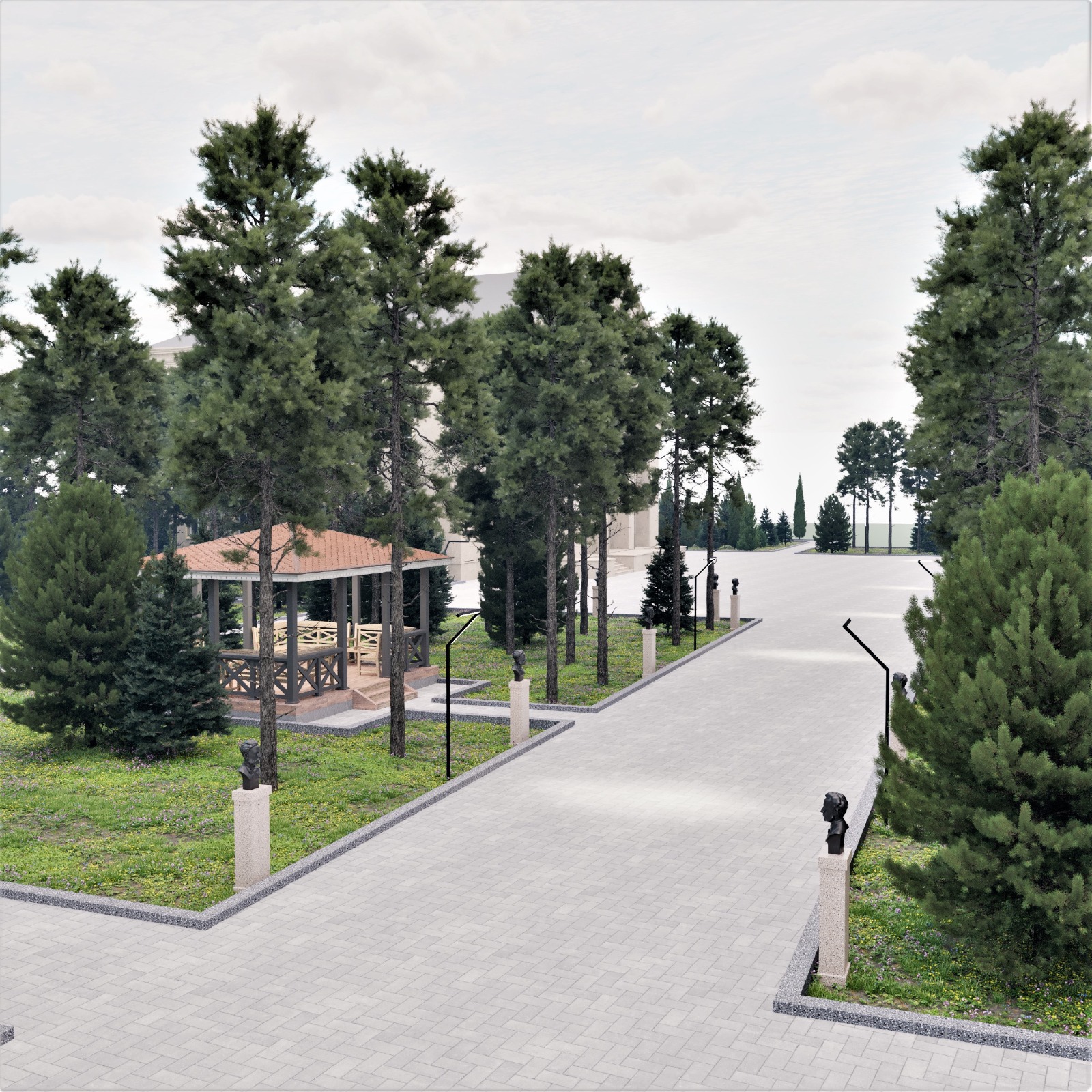 Xudatda Heydər Əliyev adına park əsaslı təmir edilir (FOTO)