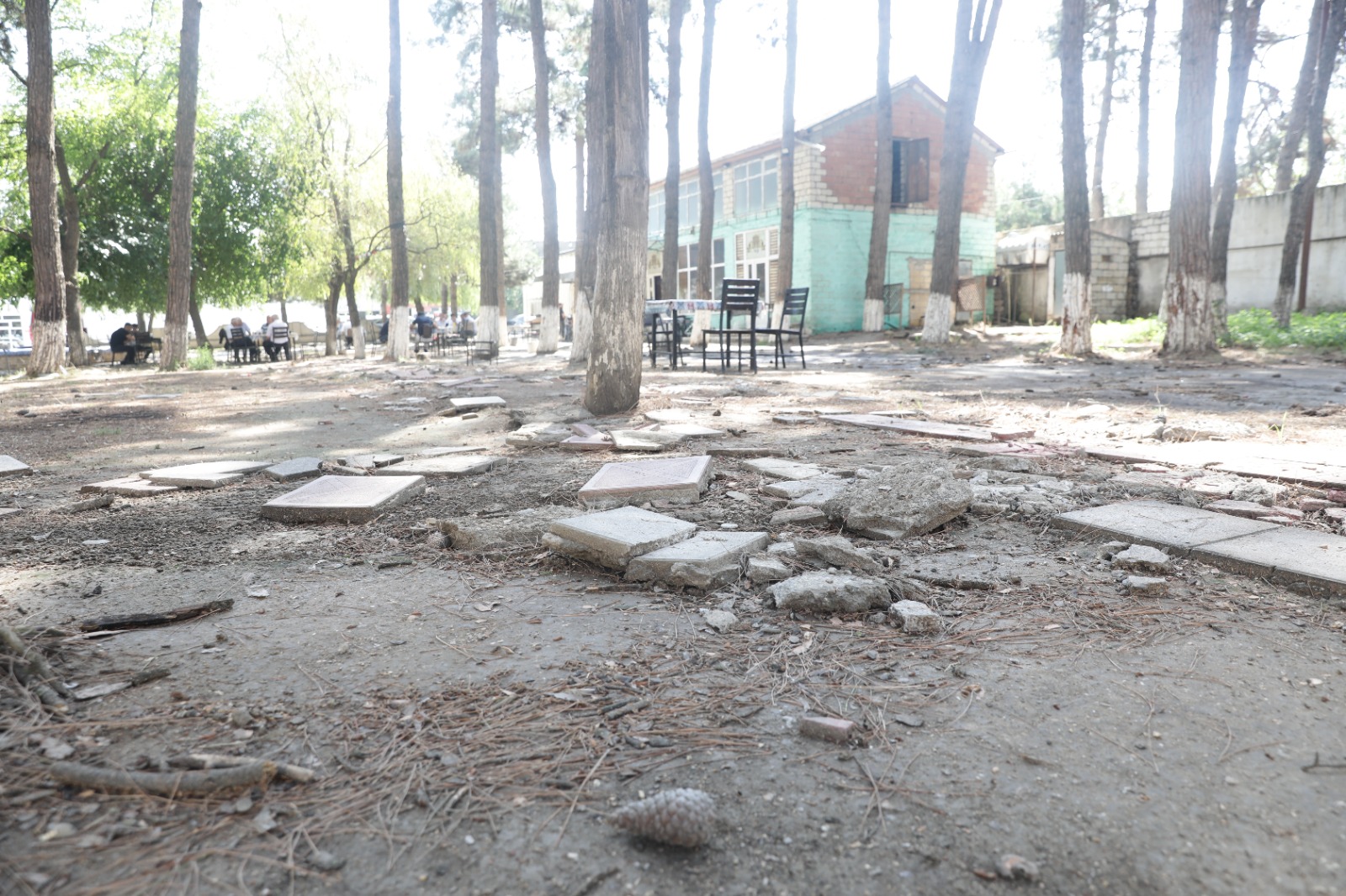 Xudatda Heydər Əliyev adına park əsaslı təmir edilir (FOTO)