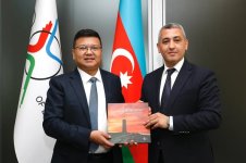 Azərbaycanla Çin arasında dəmir yolu əlaqələrinin genişləndirilməsi müzakirə olunub (FOTO)