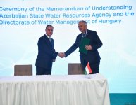 ADSEA və Macarıstanın Su Təsərrüfatı Baş İdarəsi arasında Anlaşma Memorandumu imzalanıb (FOTO)