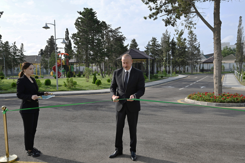Prezident İlham Əliyev Azərbaycan Yazıçılar Birliyinin Səməd Vurğun adına Yaradıcılıq Evinin açılışında iştirak edib (FOTO)