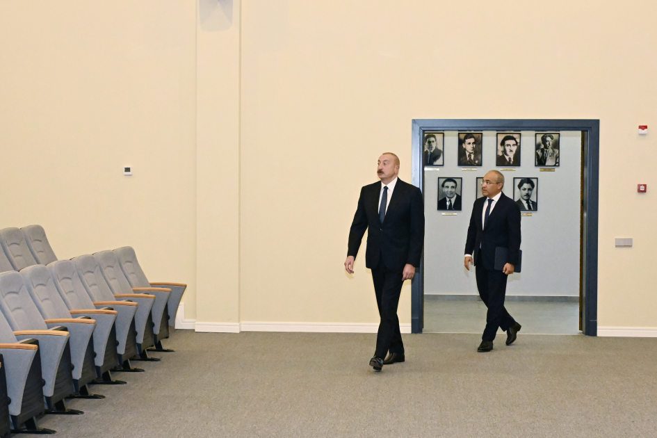 Prezident İlham Əliyev Azərbaycan Yazıçılar Birliyinin Səməd Vurğun adına Yaradıcılıq Evinin açılışında iştirak edib (FOTO)