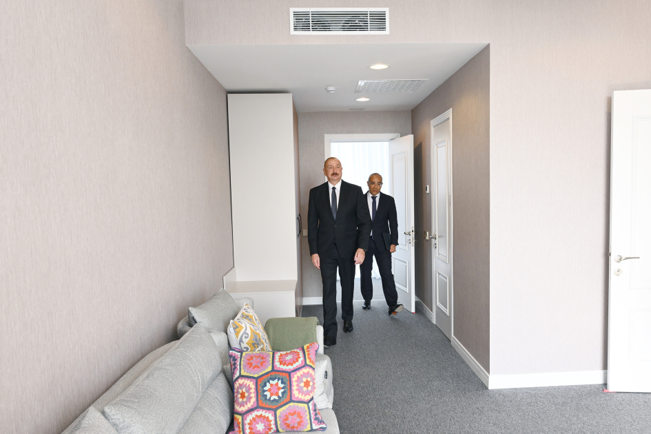 Prezident İlham Əliyev Azərbaycan Yazıçılar Birliyinin Səməd Vurğun adına Yaradıcılıq Evinin açılışında iştirak edib (FOTO)