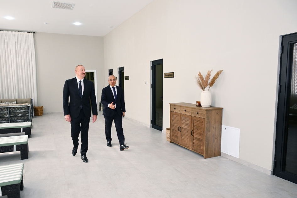 Prezident İlham Əliyev Azərbaycan Yazıçılar Birliyinin Səməd Vurğun adına Yaradıcılıq Evinin açılışında iştirak edib (FOTO)