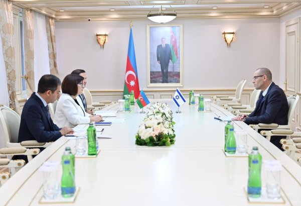 Sahibə Qafarova İsrailin Azərbaycanda yeni təyin olunmuş səfiri ilə görüşüb