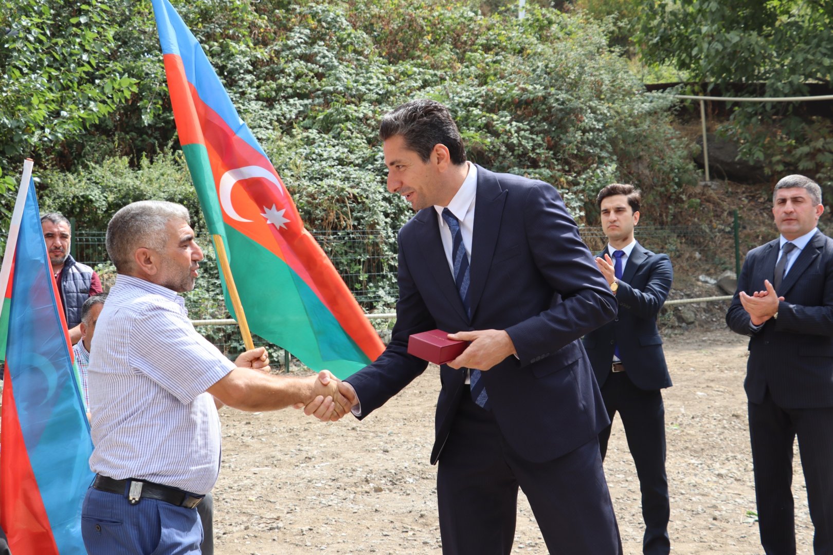 Xocalının Şuşakənd kəndinə köçənlərə evlərinin açarları təqdim edildi