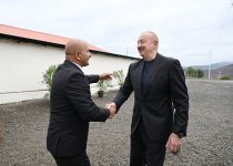 Prezident İlham Əliyev Xocavənd rayonunun Sos kəndində olub (FOTO)