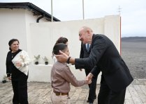 Prezident İlham Əliyev Xocavənd rayonunun Sos kəndində olub (FOTO)