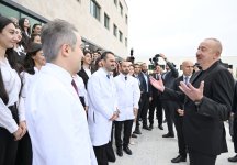 Prezident İlham Əliyev Qarabağ Universitetinin Klinikası binasının, Tibb və sağlamlıq elmləri fakültəsinin tədris korpusunun açılışında iştirak edib (FOTO)