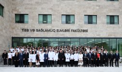 Prezident İlham Əliyev Qarabağ Universitetinin Klinikası binasının, Tibb və sağlamlıq elmləri fakültəsinin tədris korpusunun açılışında iştirak edib (FOTO)
