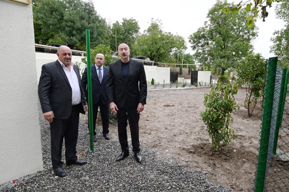 Prezident İlham Əliyev Xocavənd rayonunun Qırmızı Bazar qəsəbəsində olub (FOTO)