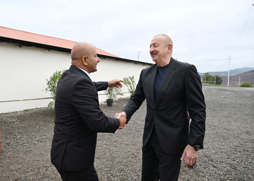 Prezident İlham Əliyev Xocavənd rayonunun Sos kəndində olub (FOTO)