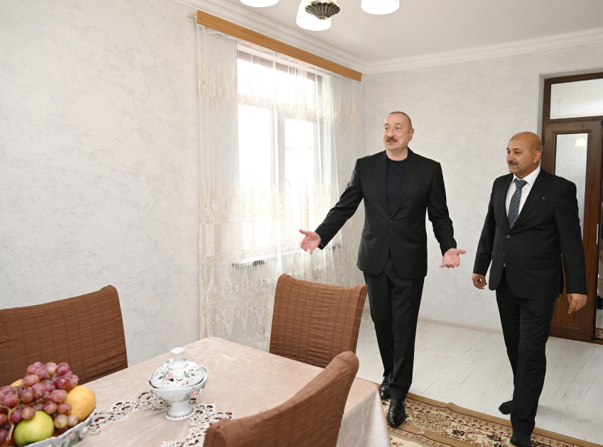 Prezident İlham Əliyev Xocavənd rayonunun Sos kəndində olub (FOTO)