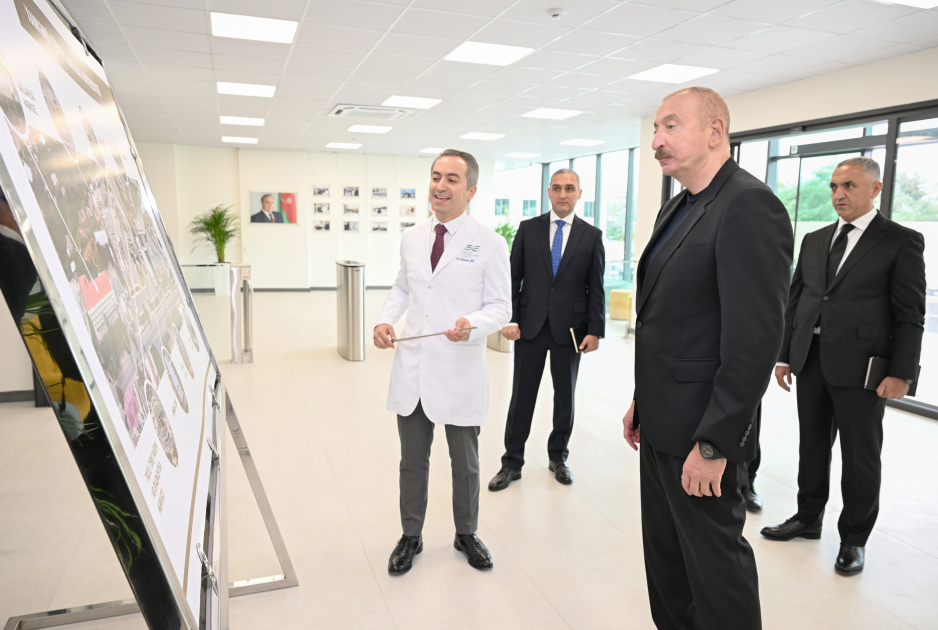 Prezident İlham Əliyev Qarabağ Universitetinin Klinikası binasının, Tibb və sağlamlıq elmləri fakültəsinin tədris korpusunun açılışında iştirak edib (FOTO)