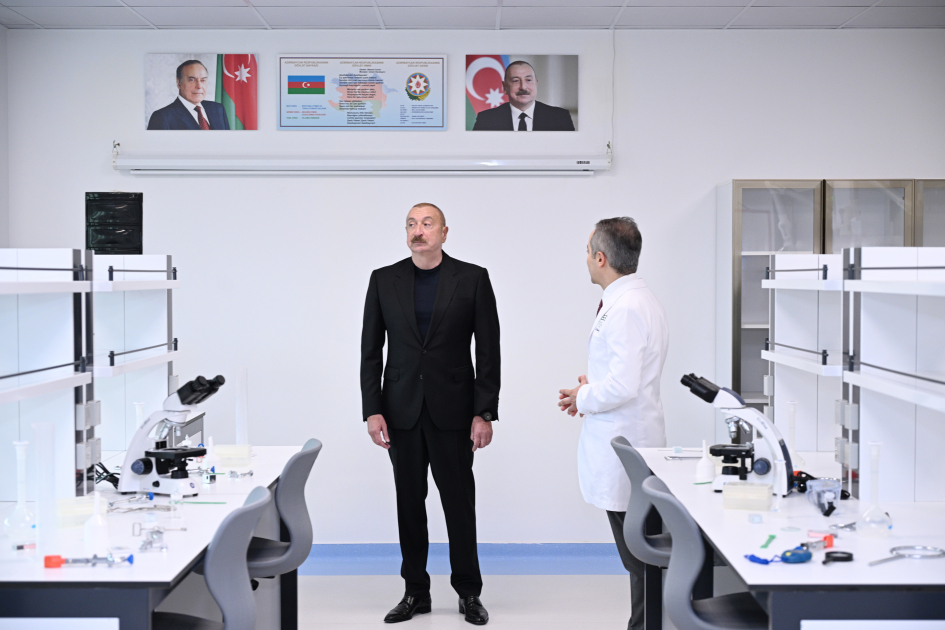 Prezident İlham Əliyev Qarabağ Universitetinin Klinikası binasının, Tibb və sağlamlıq elmləri fakültəsinin tədris korpusunun açılışında iştirak edib (FOTO)