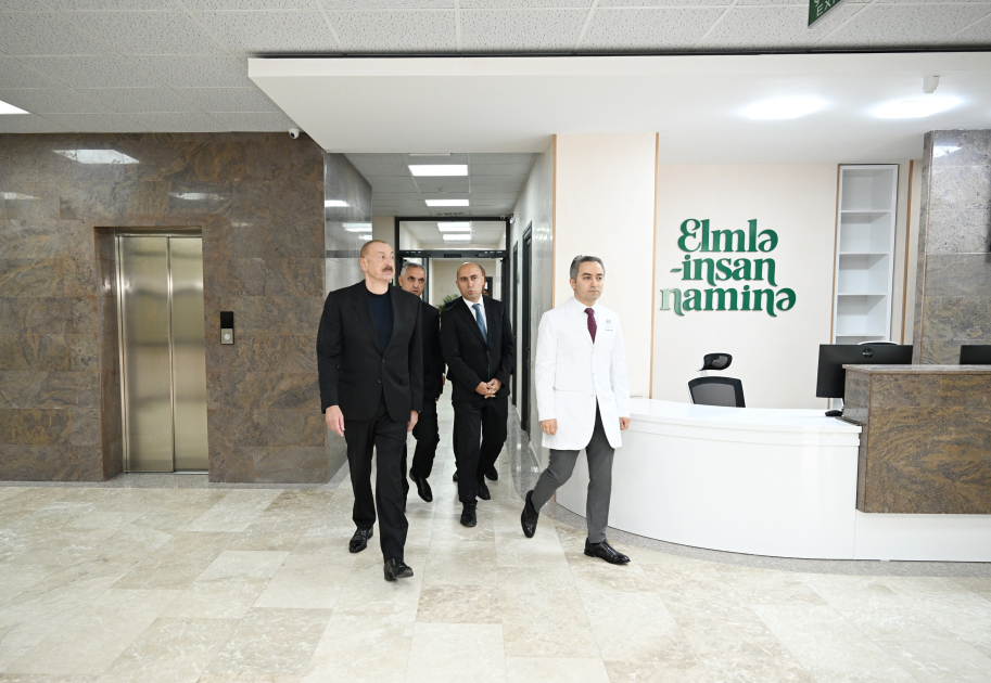 Prezident İlham Əliyev Qarabağ Universitetinin Klinikası binasının, Tibb və sağlamlıq elmləri fakültəsinin tədris korpusunun açılışında iştirak edib (FOTO)