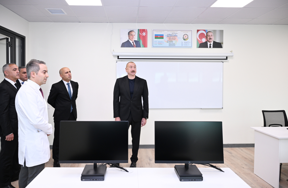 Prezident İlham Əliyev Qarabağ Universitetinin Klinikası binasının, Tibb və sağlamlıq elmləri fakültəsinin tədris korpusunun açılışında iştirak edib (FOTO)