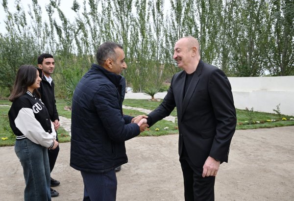 Prezident İlham Əliyev Xocalı rayonunun Daşbulaq kəndində olub (FOTO)