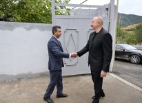 Prezident İlham Əliyev Xocalı rayonunun Badara kəndində olub (FOTO)