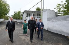 Prezident İlham Əliyev Xocalı rayonunun Badara kəndində olub (FOTO)