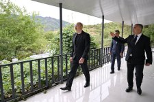Prezident İlham Əliyev Xocalı rayonunun Badara kəndində olub (FOTO)