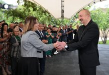 Prezident İlham Əliyev Xocalının Badara, Daşbulaq, Seyidbəyli və Şuşakənd kəndlərinin sakinləri ilə görüşüb (FOTO)