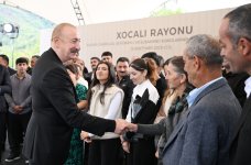 Prezident İlham Əliyev Xocalının Badara, Daşbulaq, Seyidbəyli və Şuşakənd kəndlərinin sakinləri ilə görüşüb (FOTO)