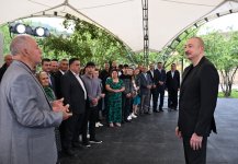 Prezident İlham Əliyev Xocalının Badara, Daşbulaq, Seyidbəyli və Şuşakənd kəndlərinin sakinləri ilə görüşüb (FOTO)