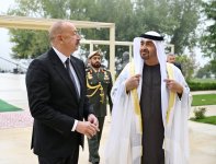 Birləşmiş Ərəb Əmirliklərinin Prezidentinin Şuşada rəsmi qarşılanma mərasimi olub (FOTO)