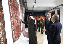 Azərbaycanın və Birləşmiş Ərəb Əmirliklərinin Prezidentləri Milli Xalça Muzeyinin Şuşa filialında olublar (FOTO)