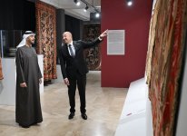 Azərbaycanın və Birləşmiş Ərəb Əmirliklərinin Prezidentləri Milli Xalça Muzeyinin Şuşa filialında olublar (FOTO)