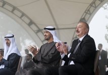 Prezidentlər İlham Əliyev və Şeyx Məhəmməd bin Zayed Al Nəhyan Cıdır düzündə Qarabağ atlarının şousunu izləyiblər (FOTO) (YENİLƏNİB)