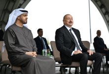 Prezidentlər İlham Əliyev və Şeyx Məhəmməd bin Zayed Al Nəhyan Cıdır düzündə Qarabağ atlarının şousunu izləyiblər (FOTO) (YENİLƏNİB)